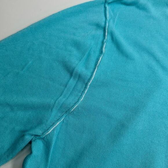 NWT | Gaudi | Long Sleeve Button Cardigan | Blue/White | Large - Picture 12 of 16